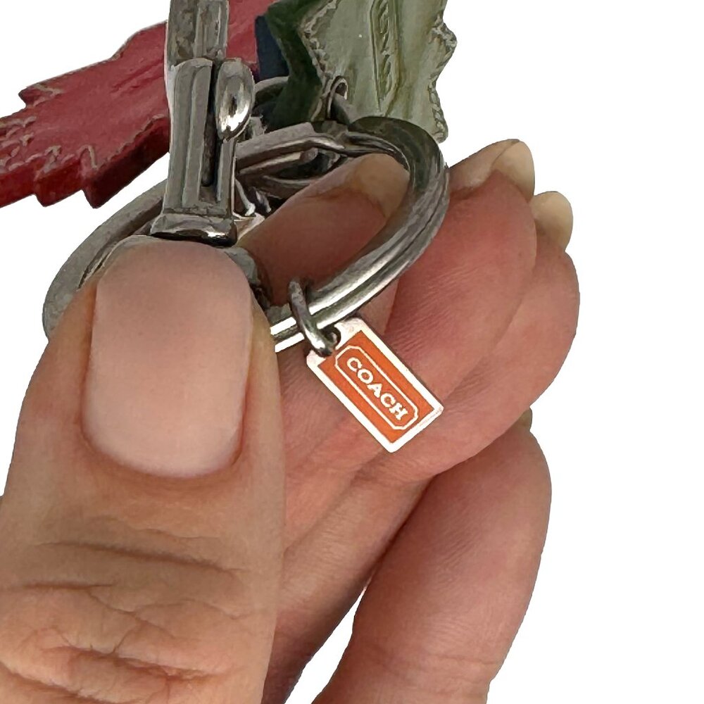 **Rare** COACH Comic Book Action Sounds Leather Keychain Bag Charm EUC - Picture 10 of 10